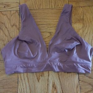 Victoria's Secret Lounge V-Neck Bralette Dusty Rose Size Large